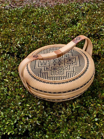 "FU LU MAN TANG" Handmade Bamboo Basket