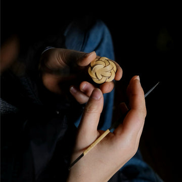 Handwoven Bamboo Flower Brooch – Natural Craftsmanship Inspired by Traditional Bamboo Weaving