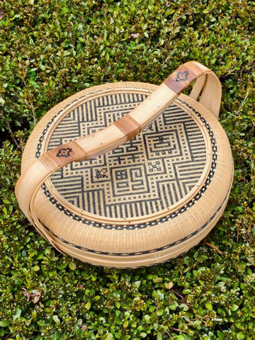 "FU LU MAN TANG" Handmade Bamboo Basket